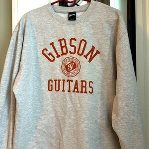 Like new Gibson guitars sweatshirt from the Gibson Garage in Nashville